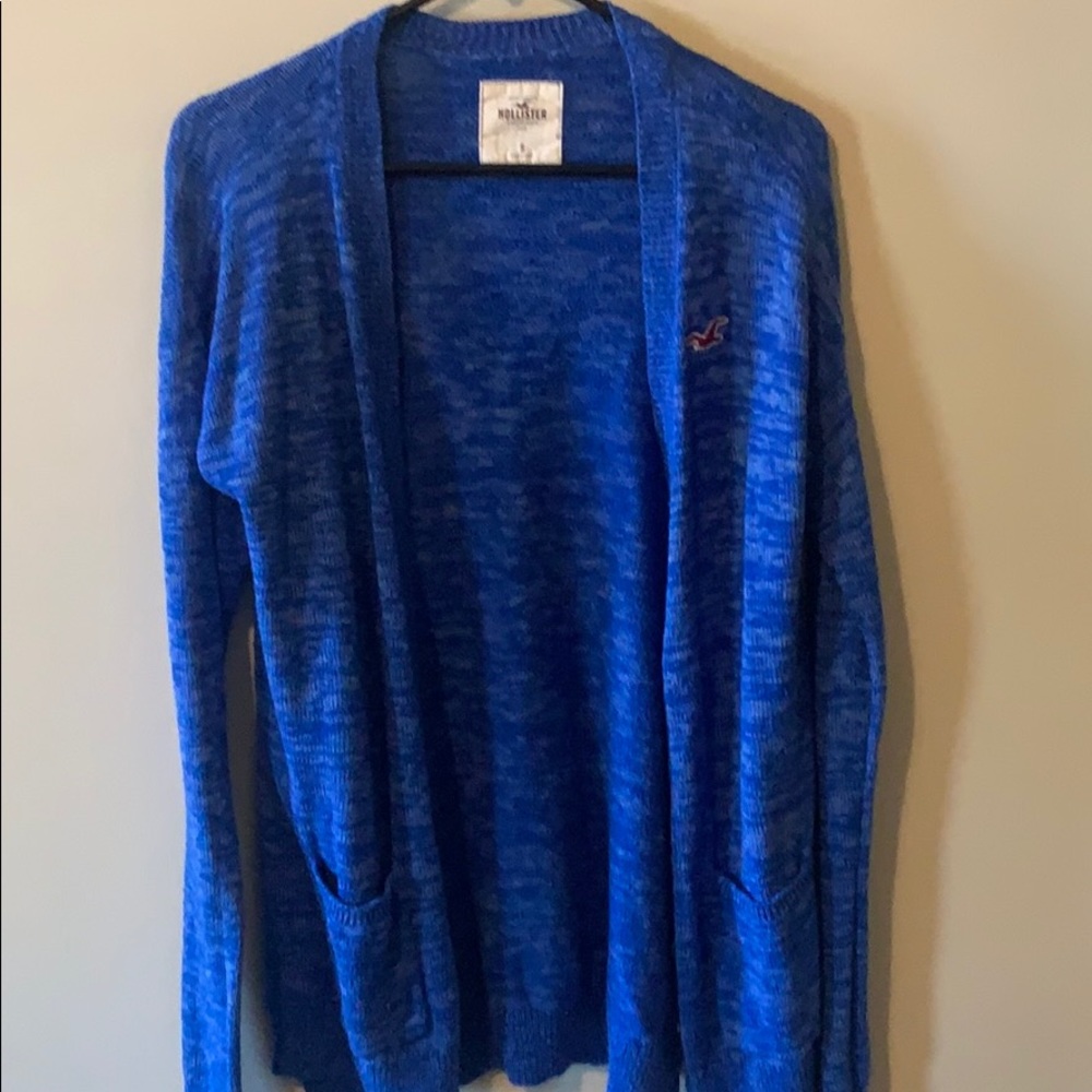 Blue Hollister cardigan